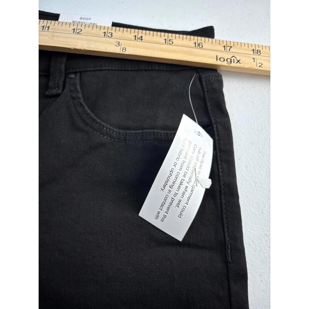 Style & Co Boot Leg Black Jeans Women’s Size 12S Stretch Mid Rise Cotton Blend - Picture 6 of 8